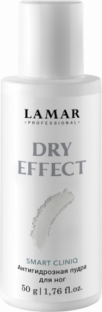 Антигидрозная пудра для ног Lamar Professional DRY EFFECT, 100 мл/50 г